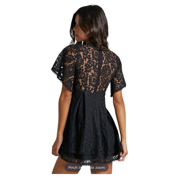 Showpo Do You Miss Me Dress Black Lace size 0 - Picture 8 of 9